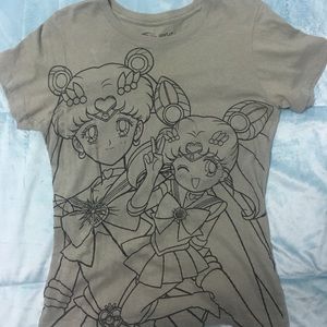 Sailor moon grey shirt
